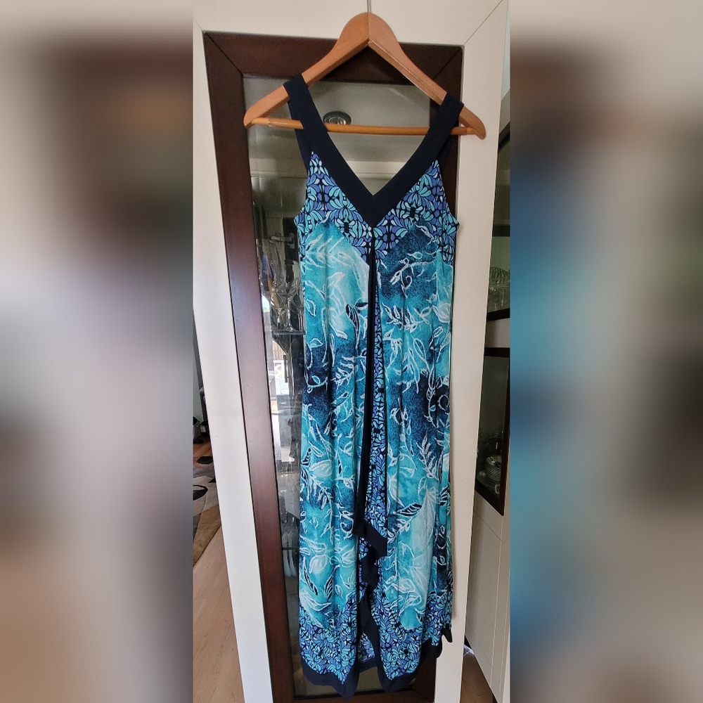 Maxi Patterned Asymmetrical Dress ❤️